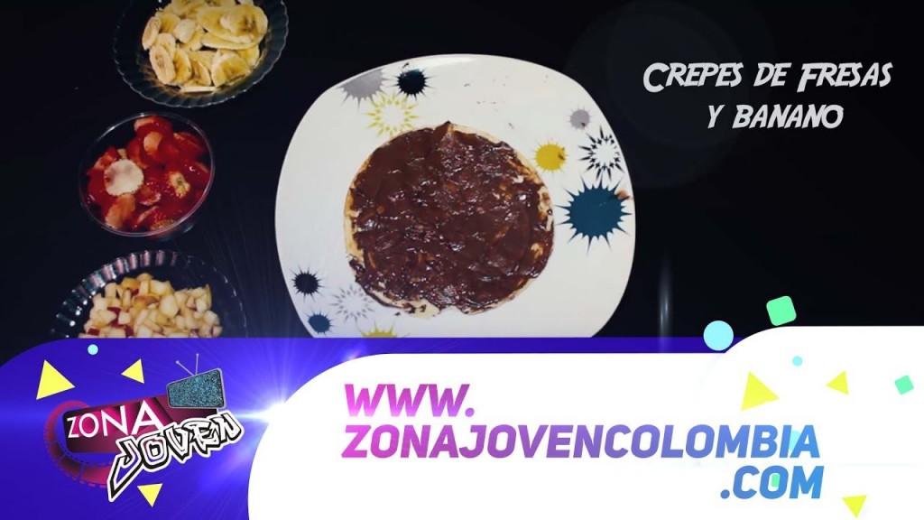¿Cómo hacer crepes de Fresas y Banano? muy fácil