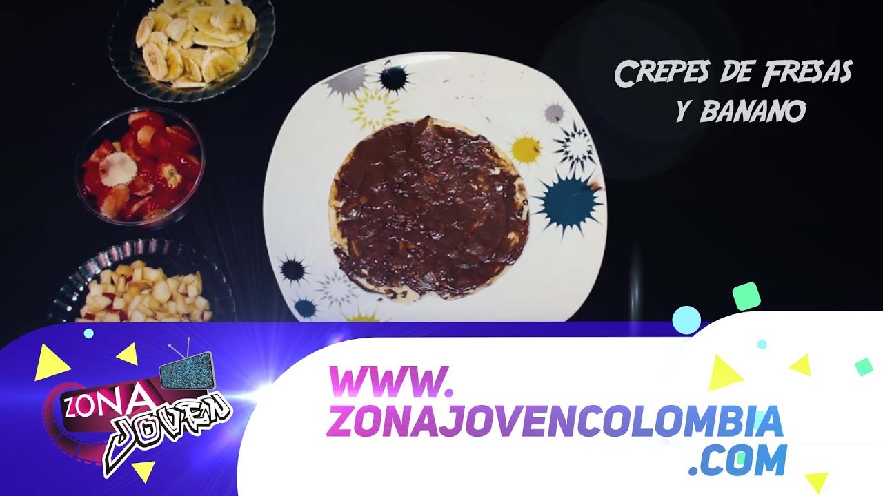  ¿Cómo hacer crepes de Fresas y Banano? muy fácil