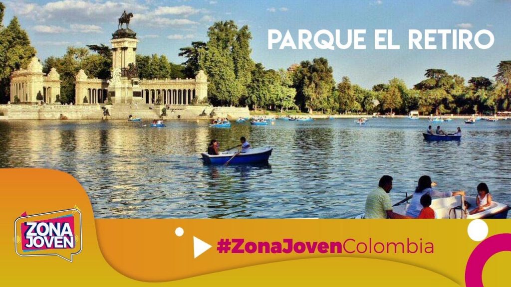 Parque el Retiro en Madrid, España