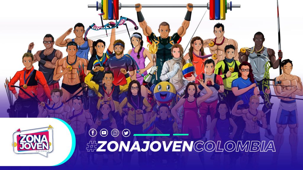 El diseñador gráfico Carlos Jaime Rocha Díaz ha animado a  100 deportistas colombianos