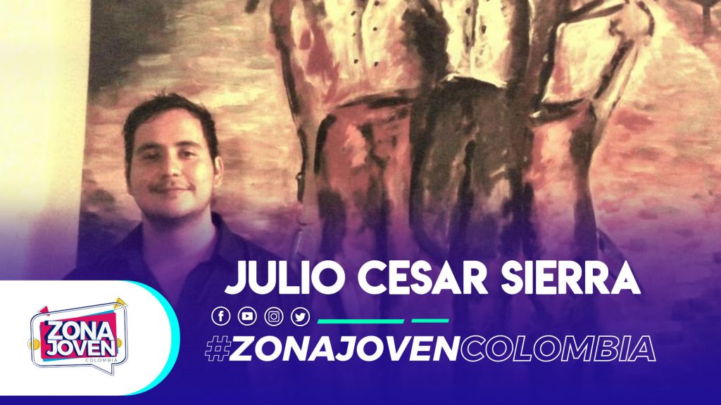 Muestra de arte del pintor caleño Julio Cesar Sierra